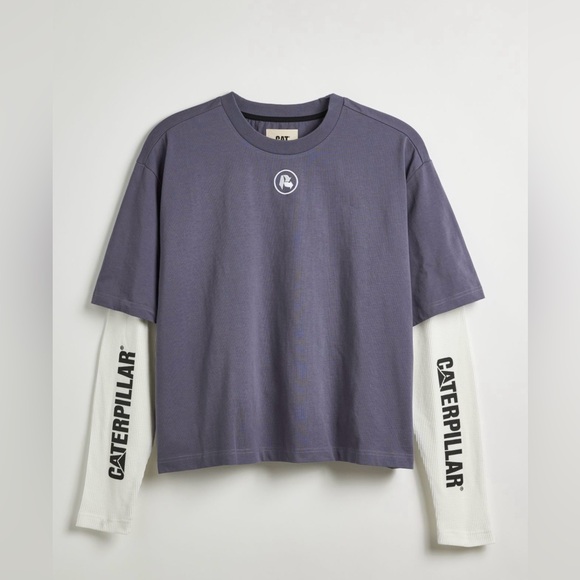 Urban Outfitters Other - NWT CAT x RECLAIMED LA EXCLUSIVE‎ UO Layered Long Sleeve Tee in Graystone M